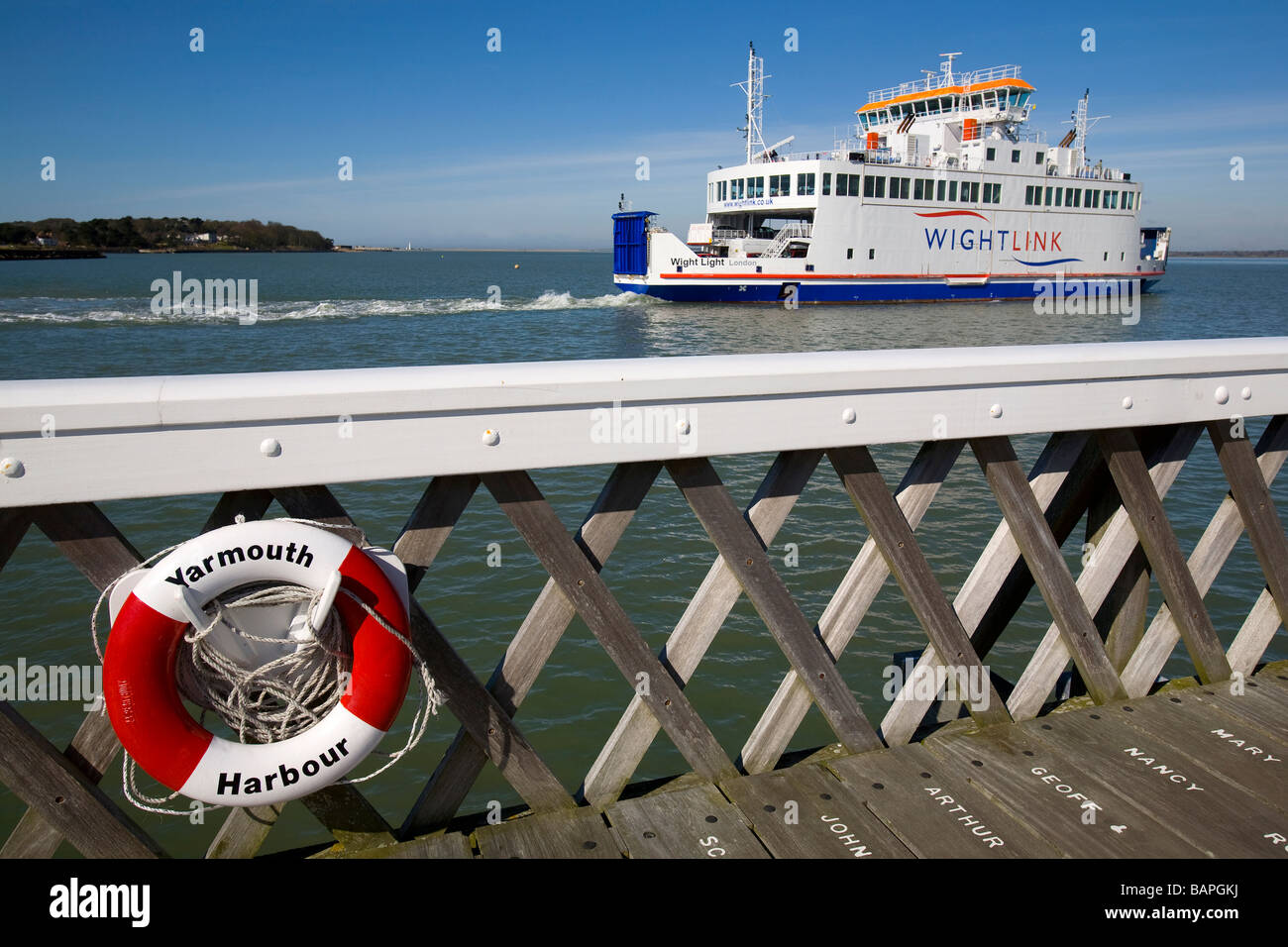 Lymington yarmouth car ferry hi-res stock photography and images - Alamy