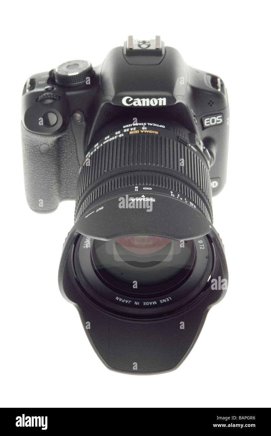 Canon EOS 500D HD video Digital SLR camera Stock Photo