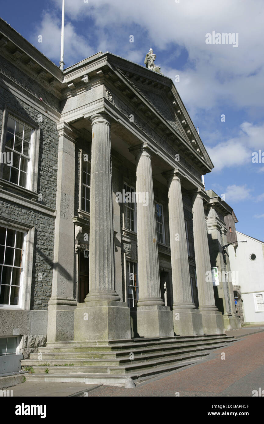 Town of Caernarfon, Wales. The late 19th century Caernarfon old