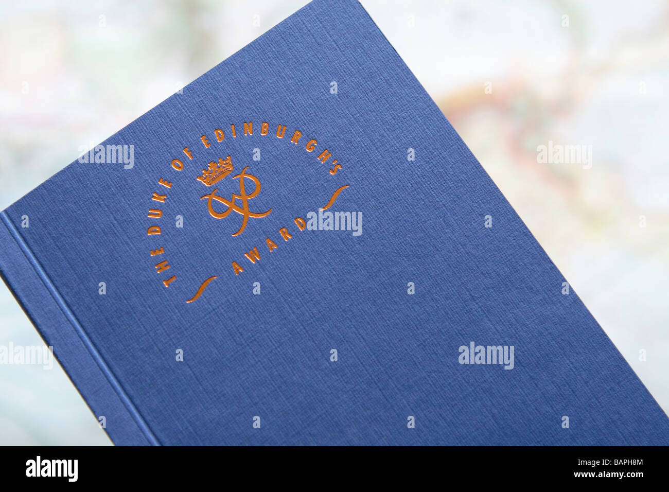 The Duke of Edinburgh's Award scheme logbook and map encourages