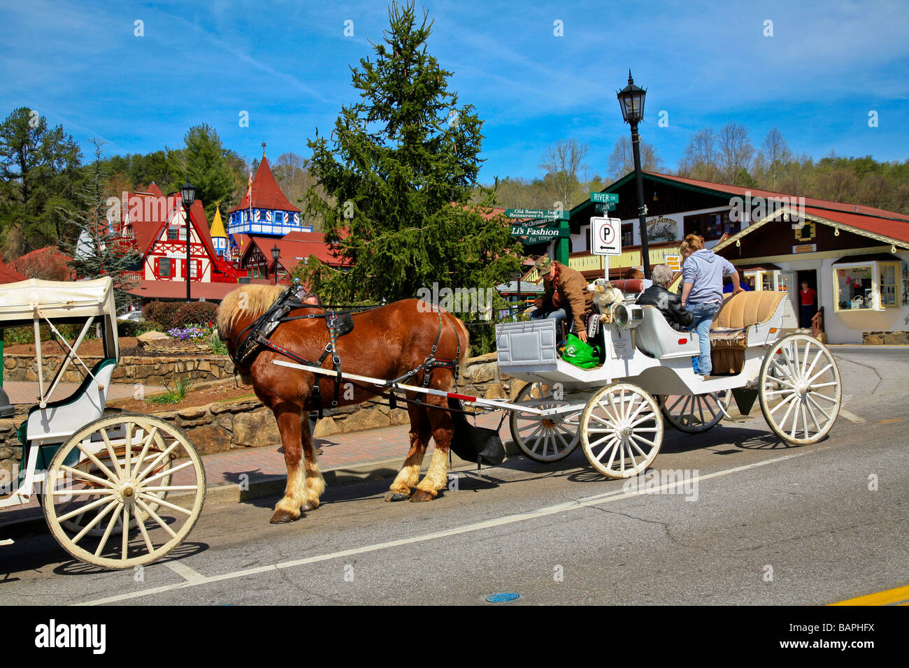 The Village of Alpine Helen in Mountain Beauty with a touch of