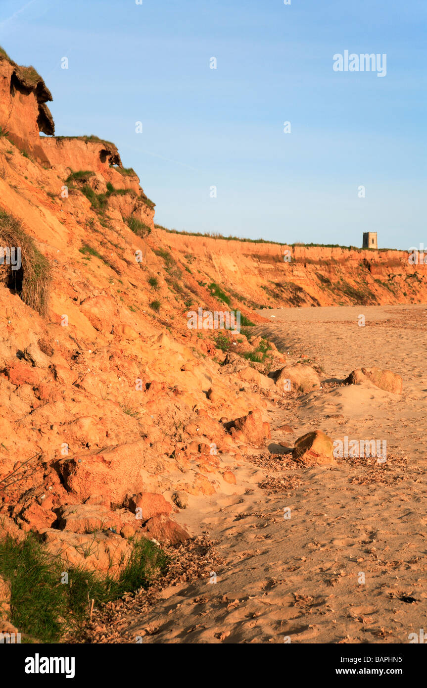 Eroding cliffs at Happisburgh, Norfolk, UK Stock Photo - Alamy