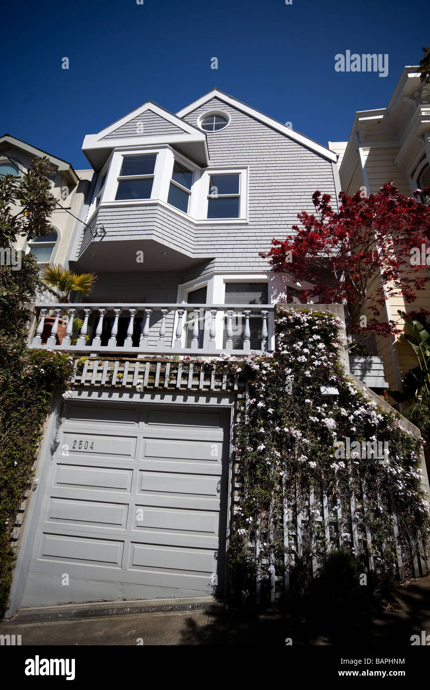 Wooden house, San Francisco, California, USA Stock Photo