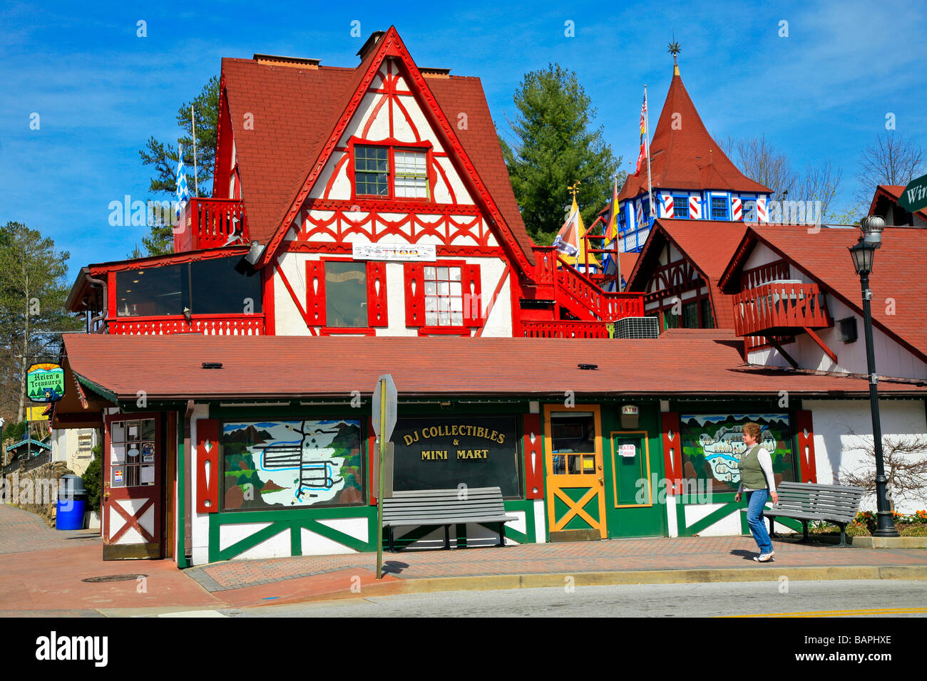 The Village of Alpine Helen in Mountain Beauty with a touch of