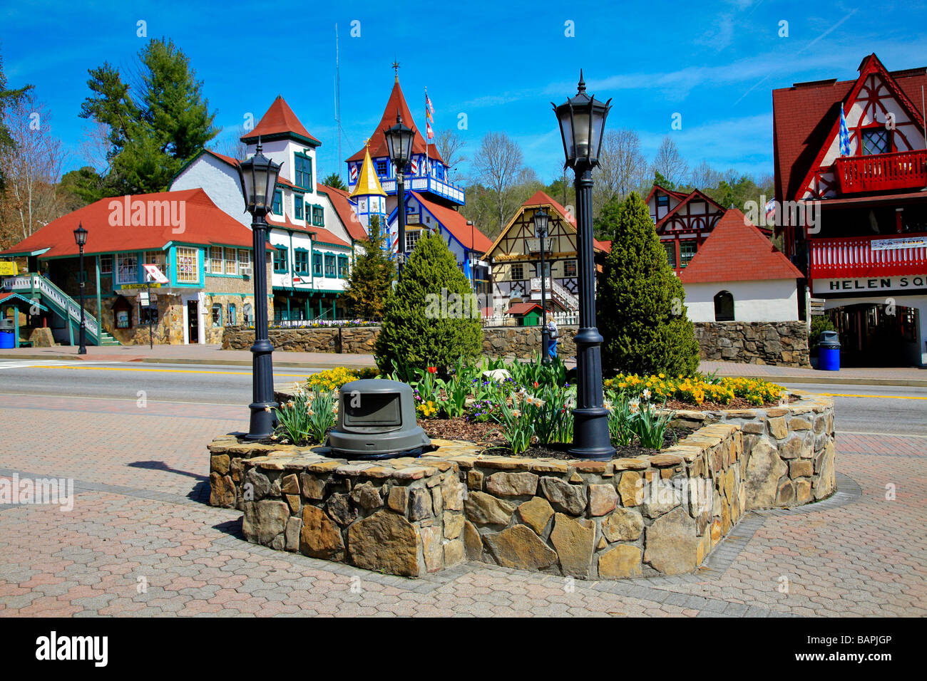 The Village of Alpine Helen in Mountain Beauty with a touch of