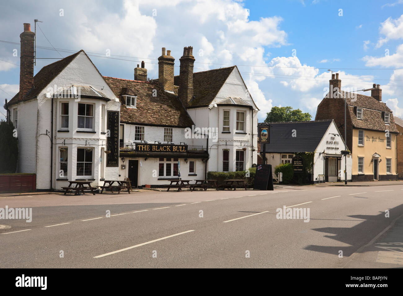 The Black Bull 17th Century coaching inn Godmanchester Cambridgeshire UK Stock Photo