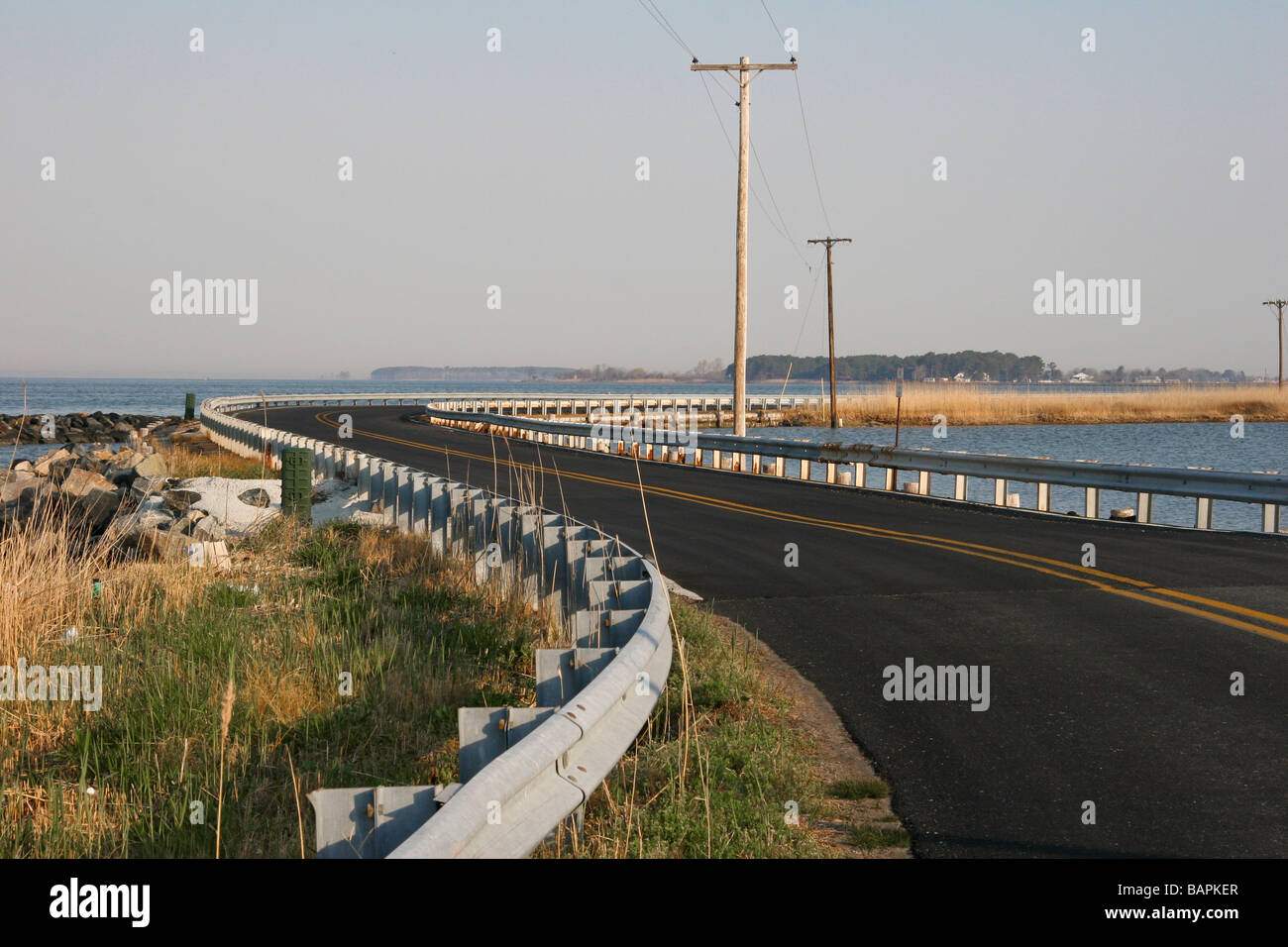 Hooper Island Road Stock Photo Alamy