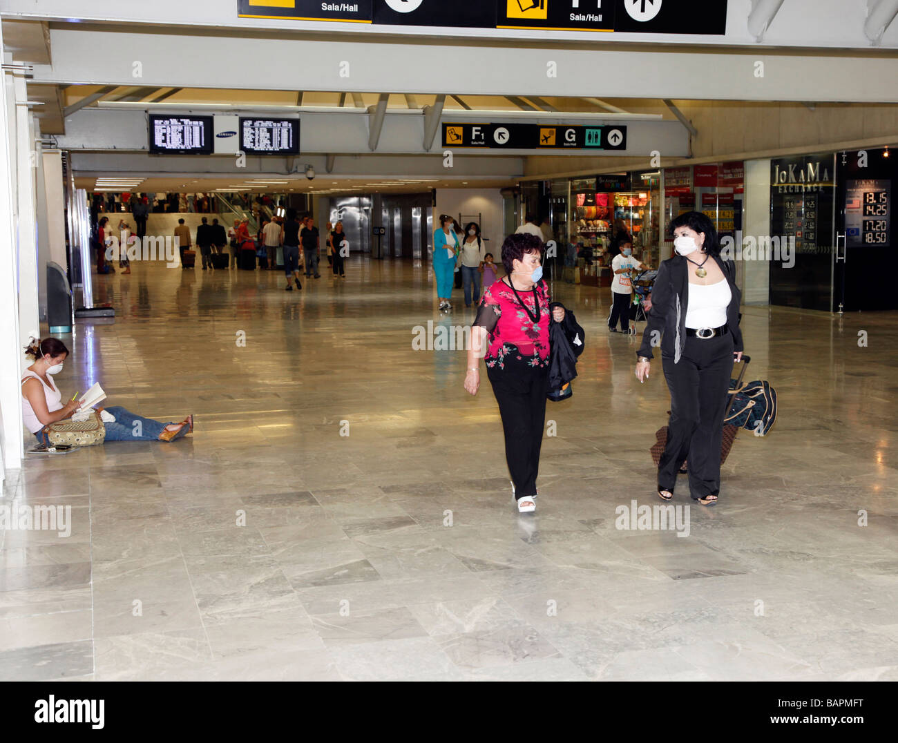 Mexico City Airport during swine flu Pandemic Stock Photo Alamy