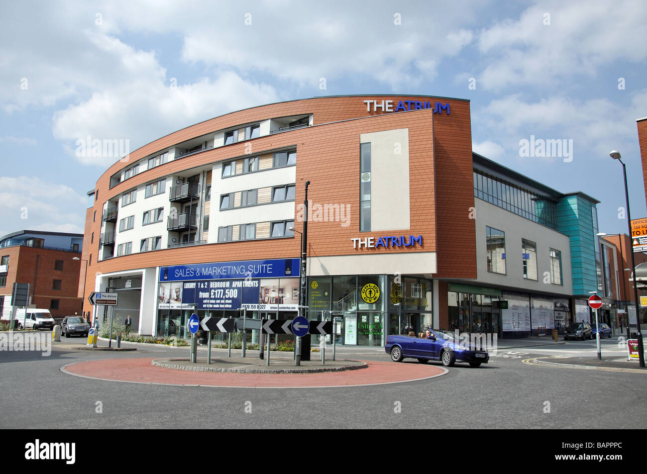 The Atrium luxury apartment complex, Camberley, Surrey, England, United