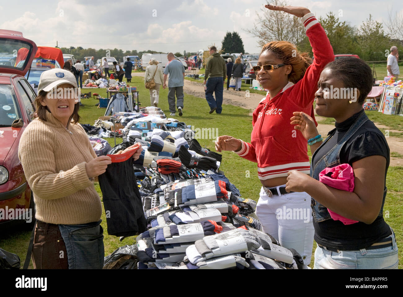 Car Boot Sale, Bordon, Hampshire, UK Stock Photo Alamy