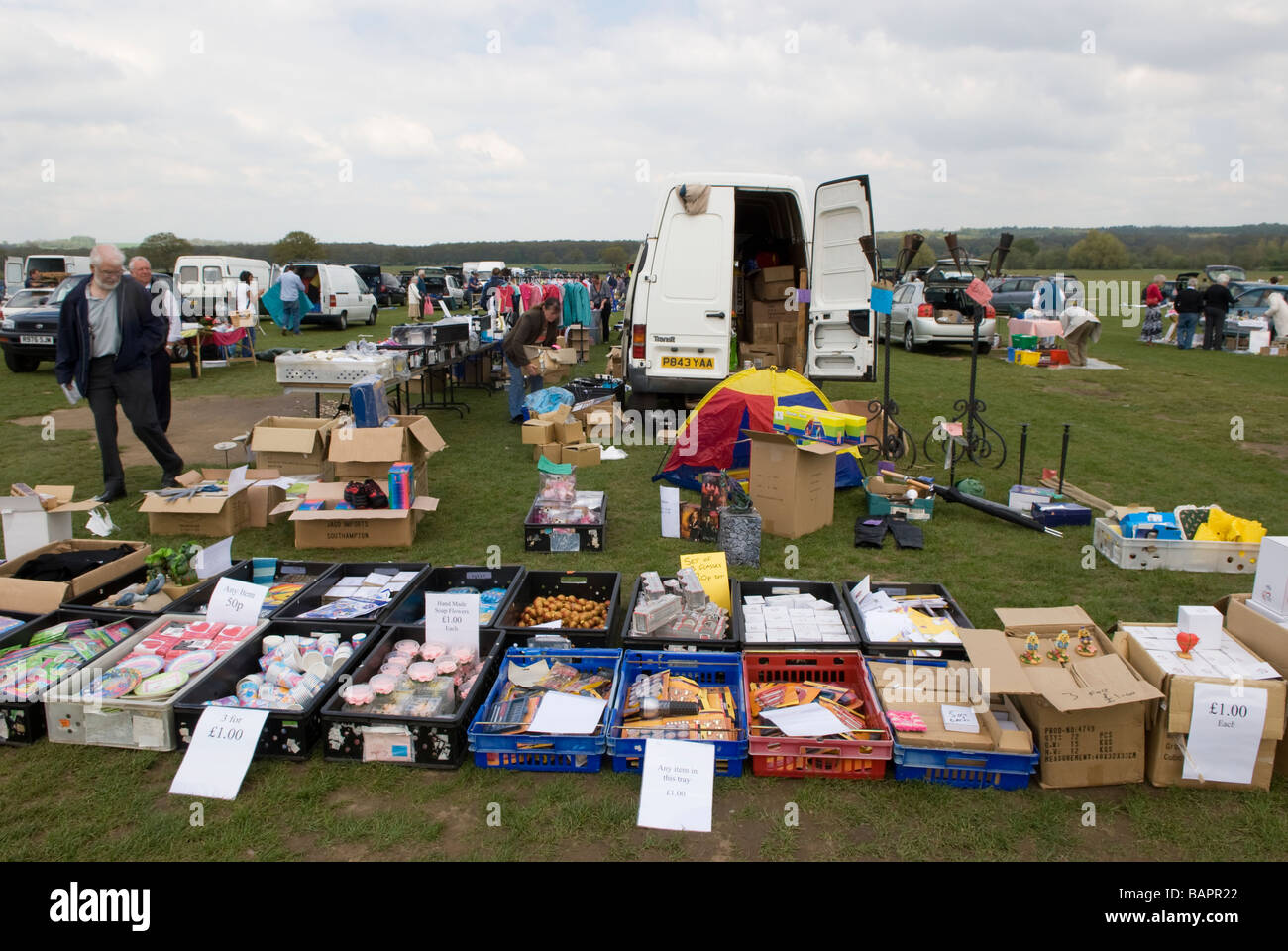 Car Boot Sale, Bordon, Hampshire UK Stock Photo Alamy
