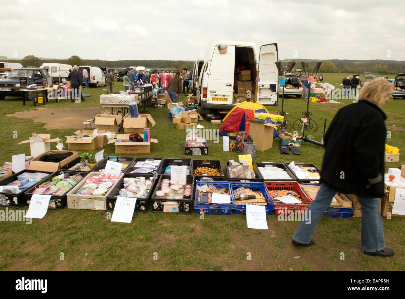 Car Boot Sale Bordon Hampshire Uk Stock Photo 23858065 Alamy