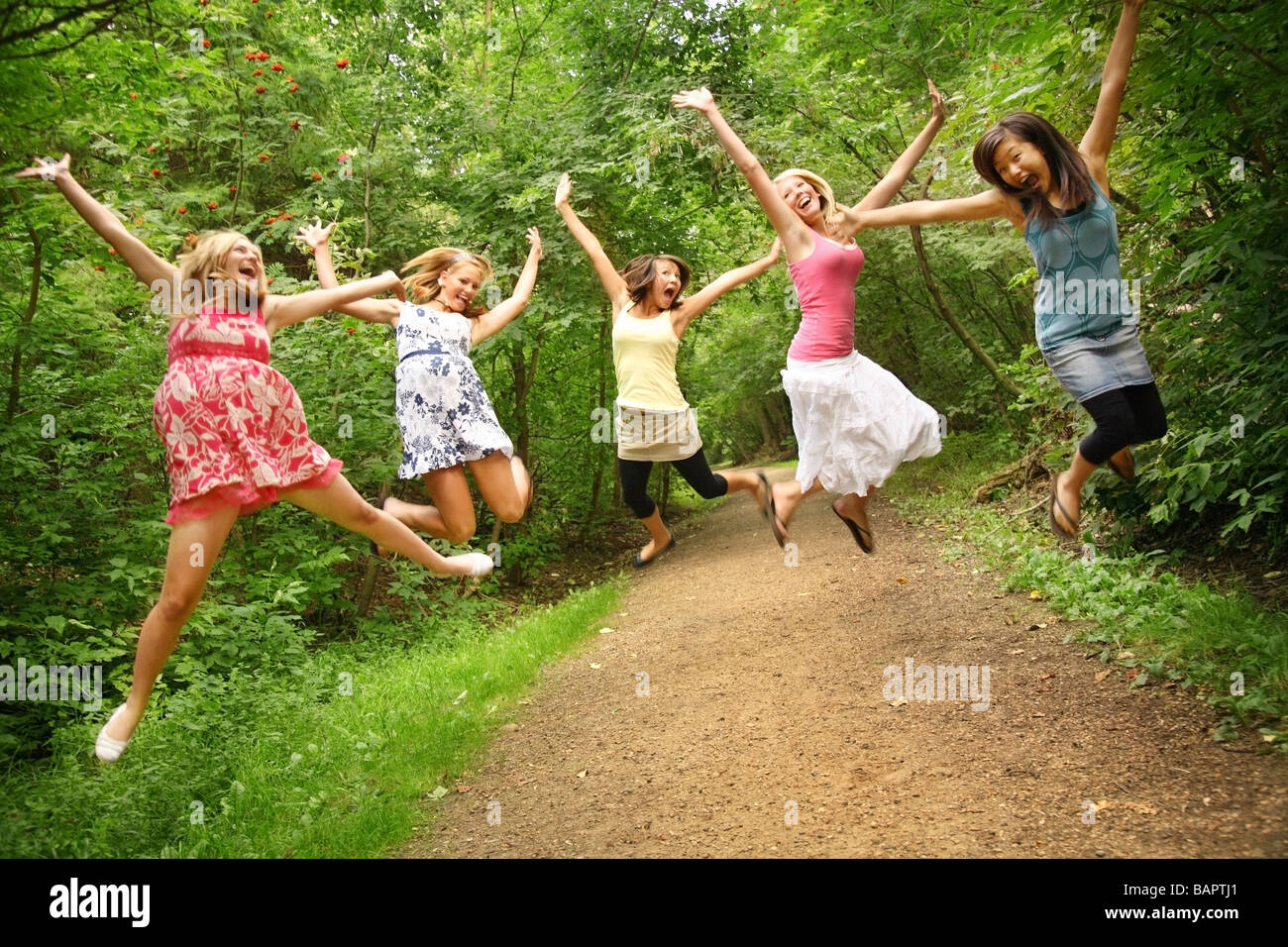 Amused girls hi-res stock photography and images - Alamy