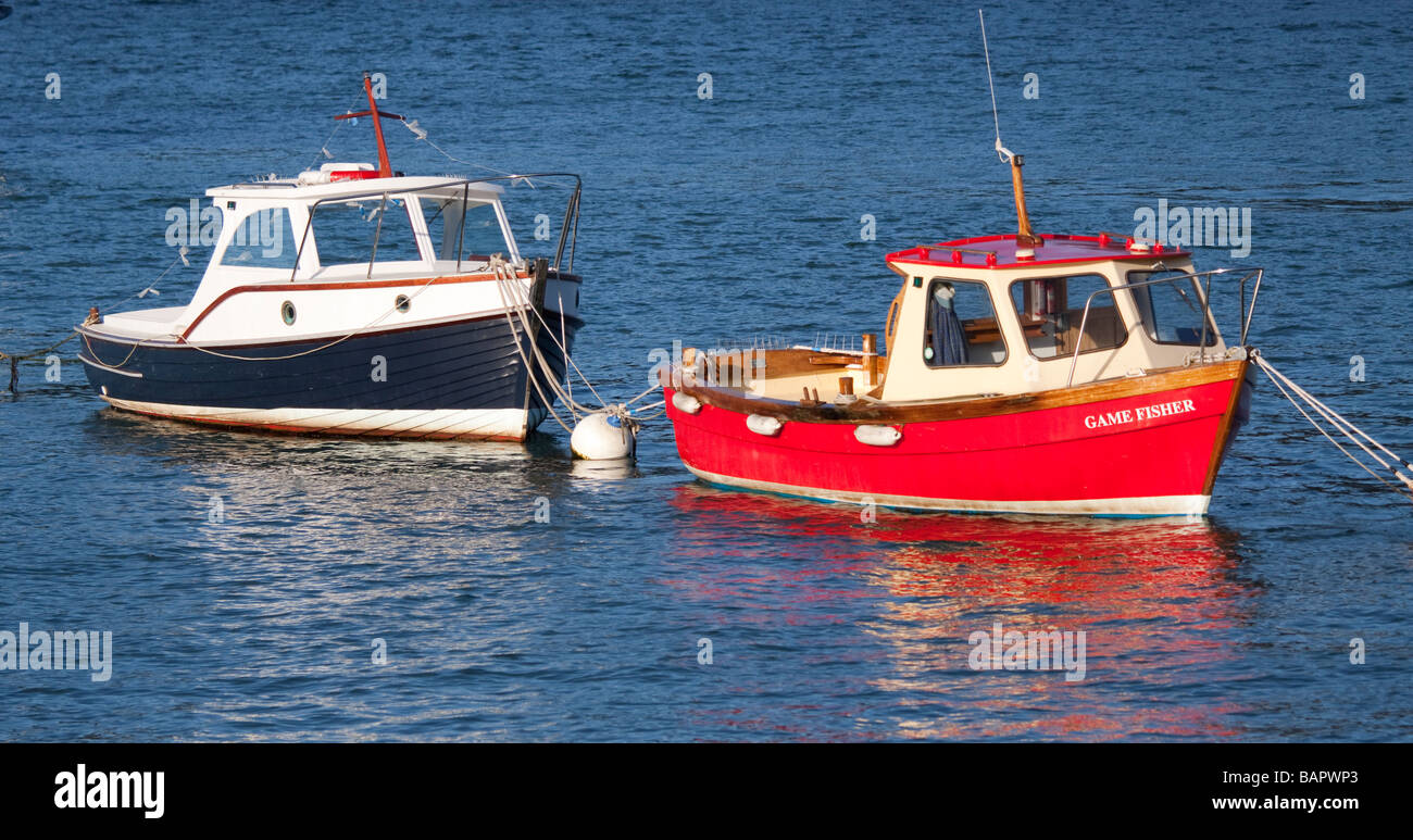 Blue sea with small boats hi-res stock photography and images - Alamy