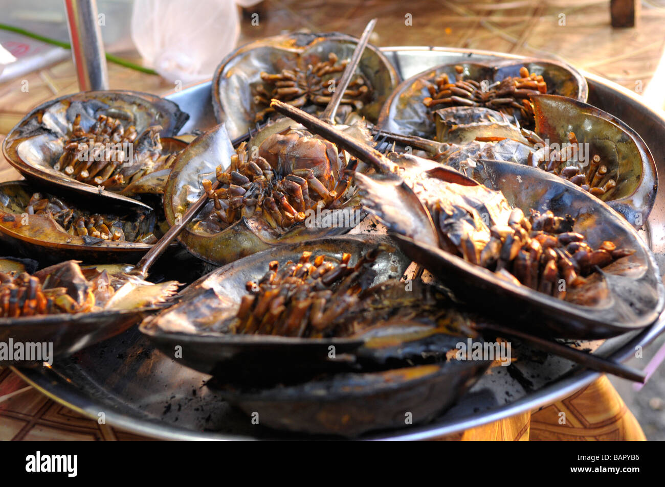 bbq king crab. Stock Photo