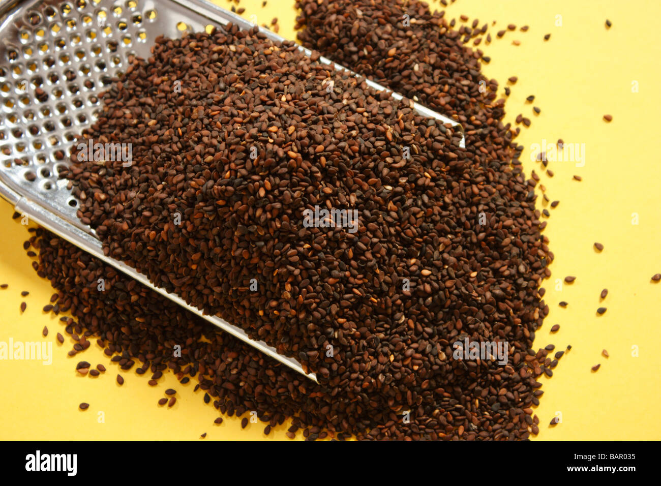 Black Thill, Sesame, Thil or Til is used as a spice in a number of Indian  Food Preparations Stock Photo - Alamy