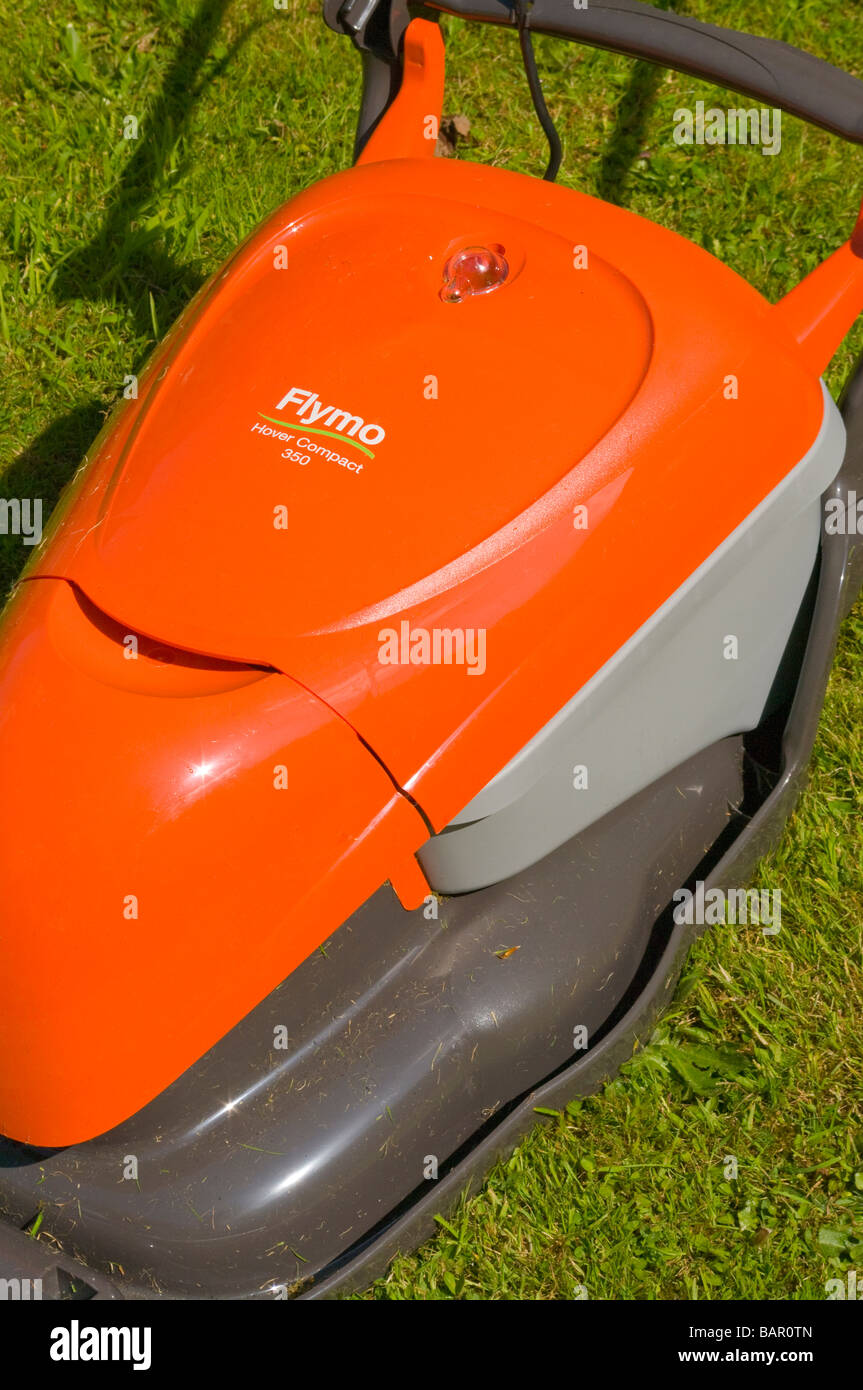 Flymo Hover Compact 350 Lawn Mower electric Lawnmower Stock Photo