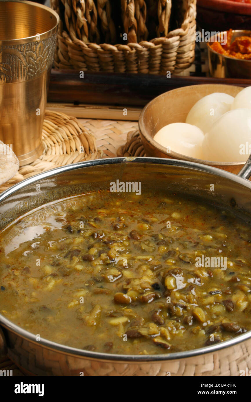 Khalo Dal is very common dal prepared from black gram (Phaseolus mungo) Stock Photo