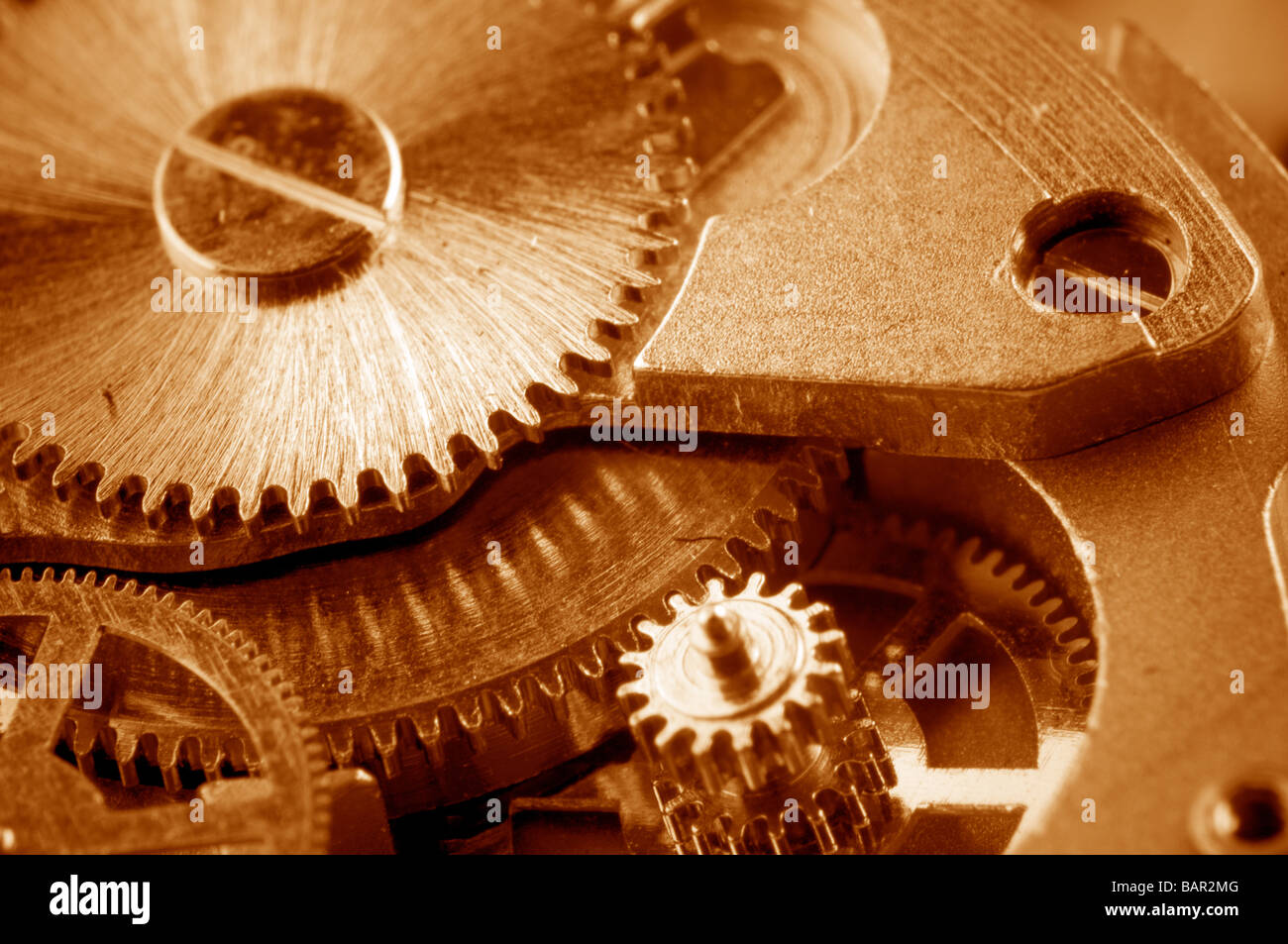 industrial gears set Stock Photo Alamy