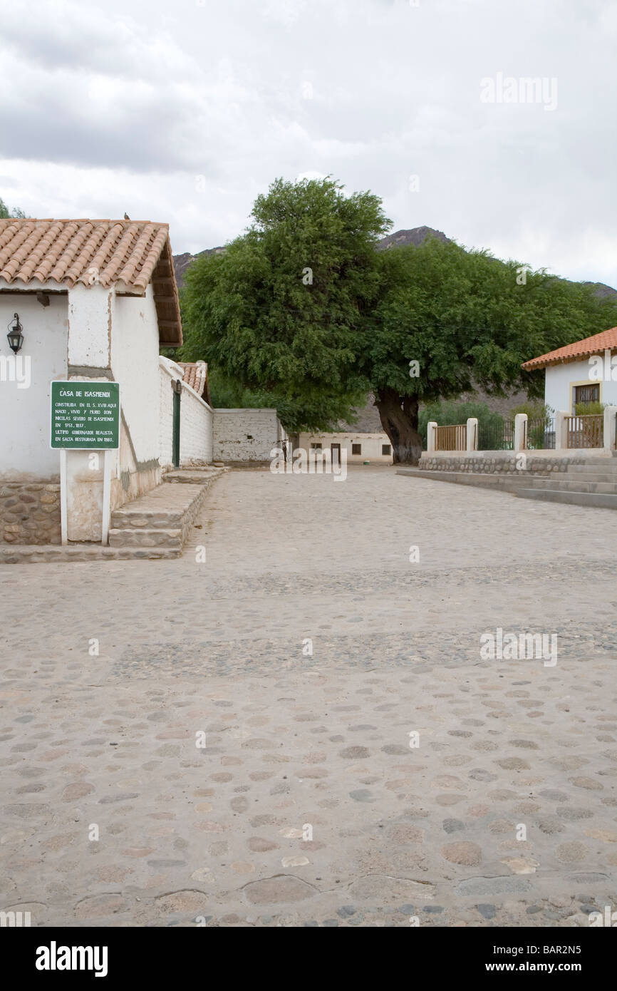 The traditional architecture of Molinos, Argentina Stock Photo