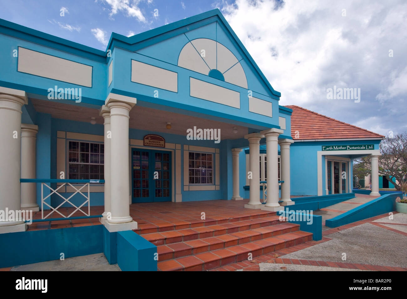 Pelican Craft Centre architectures in Bridgetown, West Coast of Barbados, 'West Indies' Stock Photo