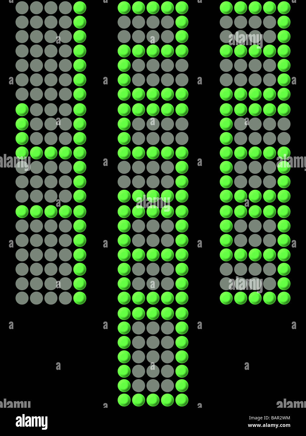 Electronic display numbers Stock Photo Alamy