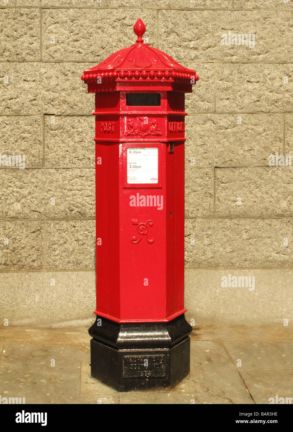 Victorian letter box in London Stock Photo