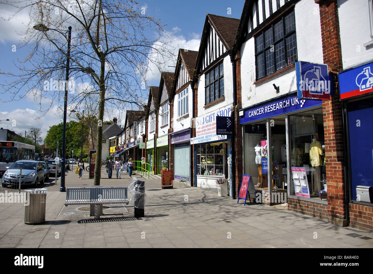 Station Road, Addlestone, Surrey, England, United Kingdom Stock Photo