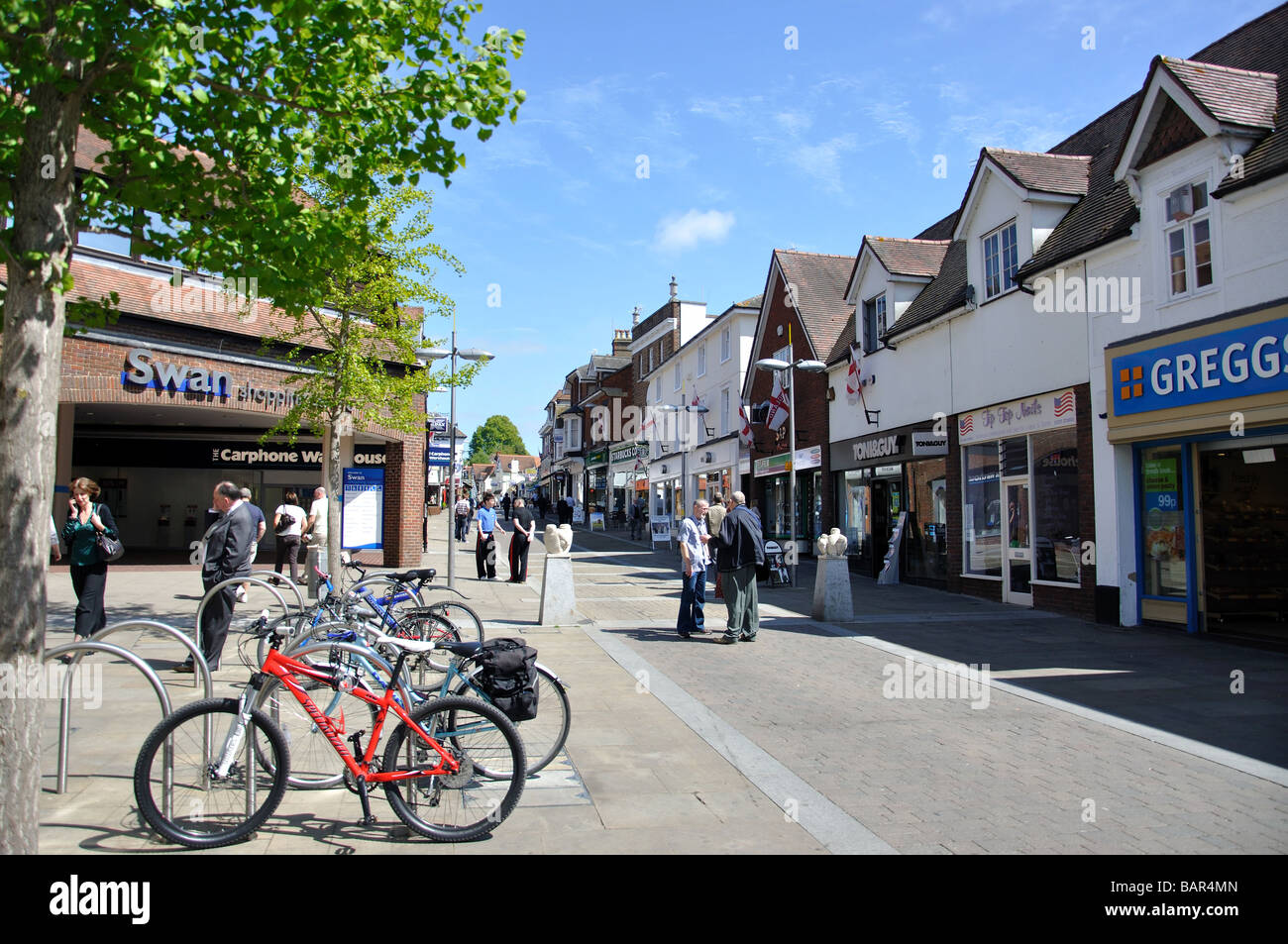 High Street, Leatherhead, Surrey, England, United Kingdom Stock Photo