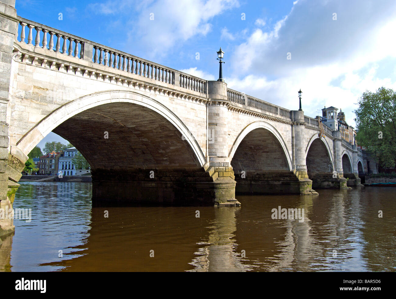 richmond bridge, on the river thames at richmond upon thames, surrey, england Stock Photo
