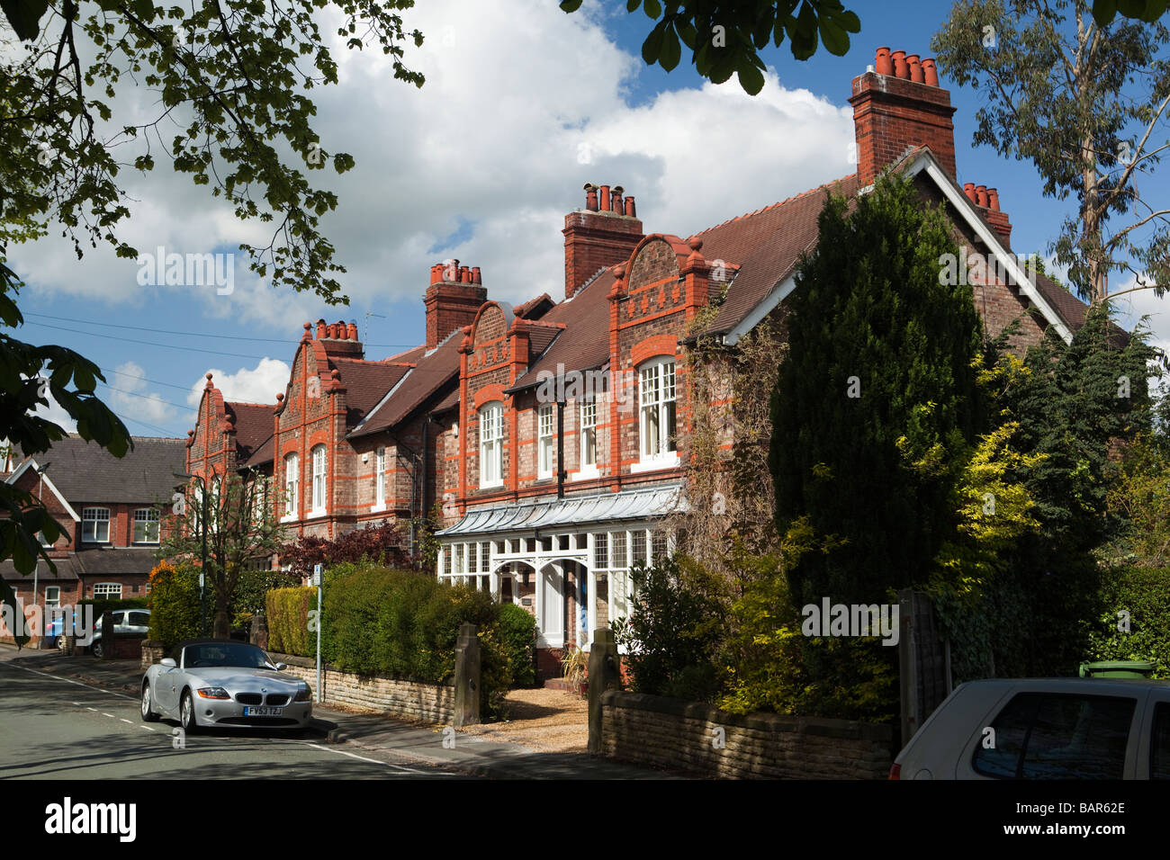 UK England Cheshire Alderley Edge Stephens Street elegant semi detached