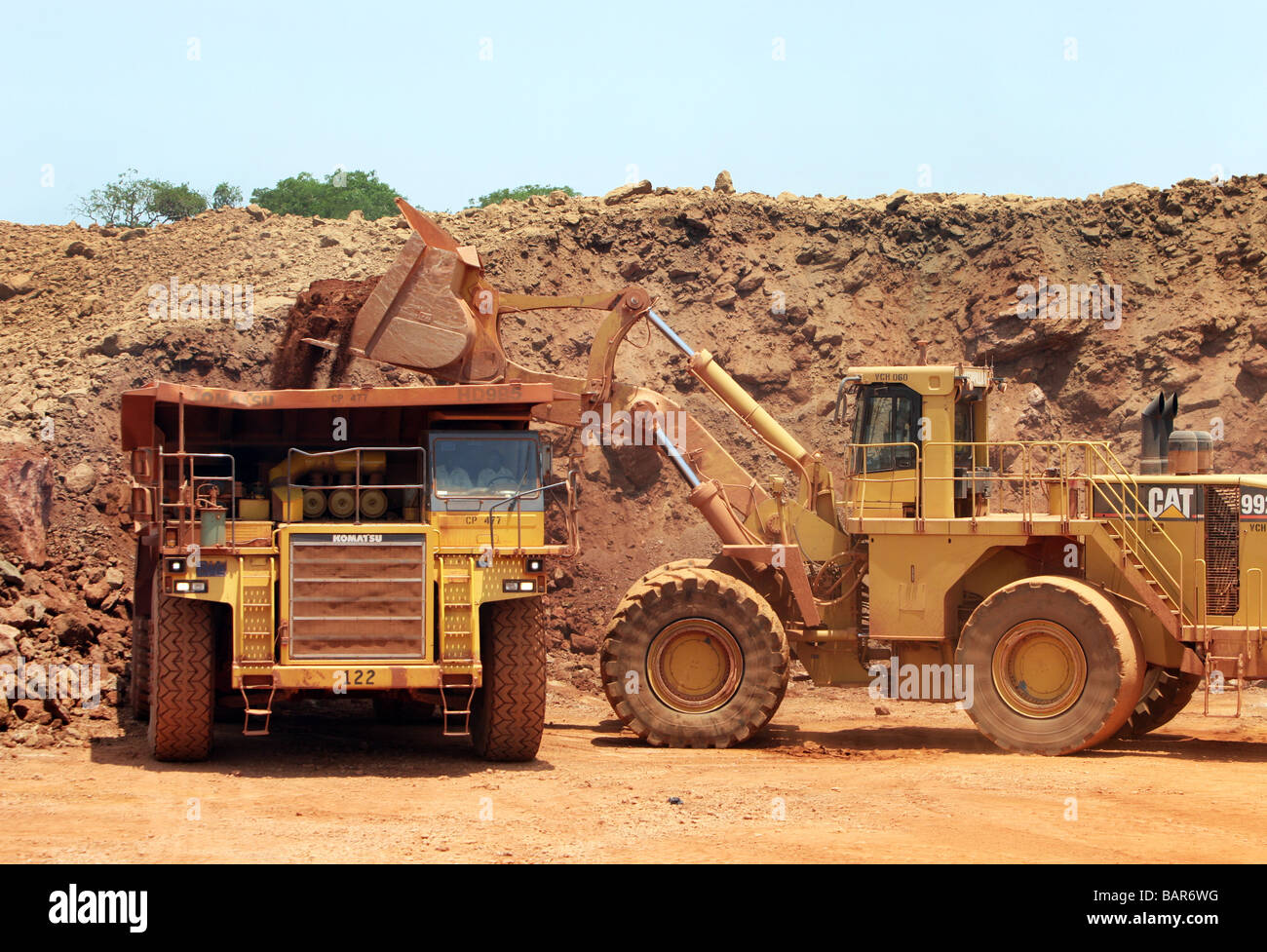 Bauxite mine in Sangaredi, Guinea, West Africa Stock Photo 23867244 Alamy