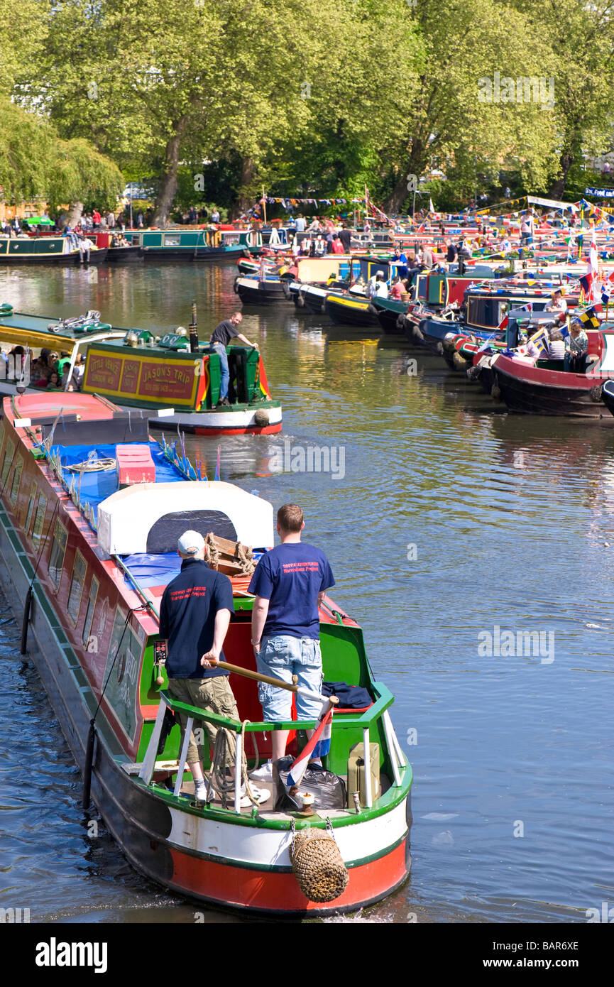 "Little Venice" during Canalway Cavalcade London United Kingdom Stock