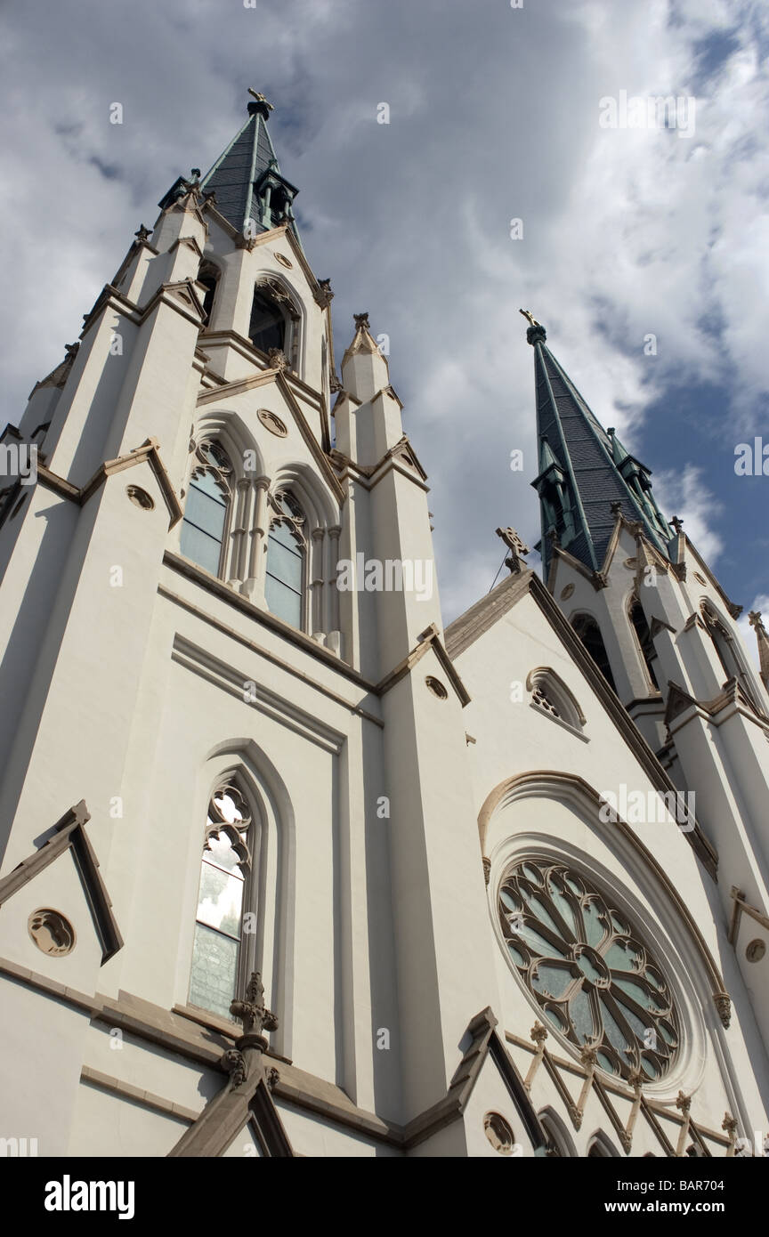 Cathedral of st john the baptist savannah hi-res stock photography and ...