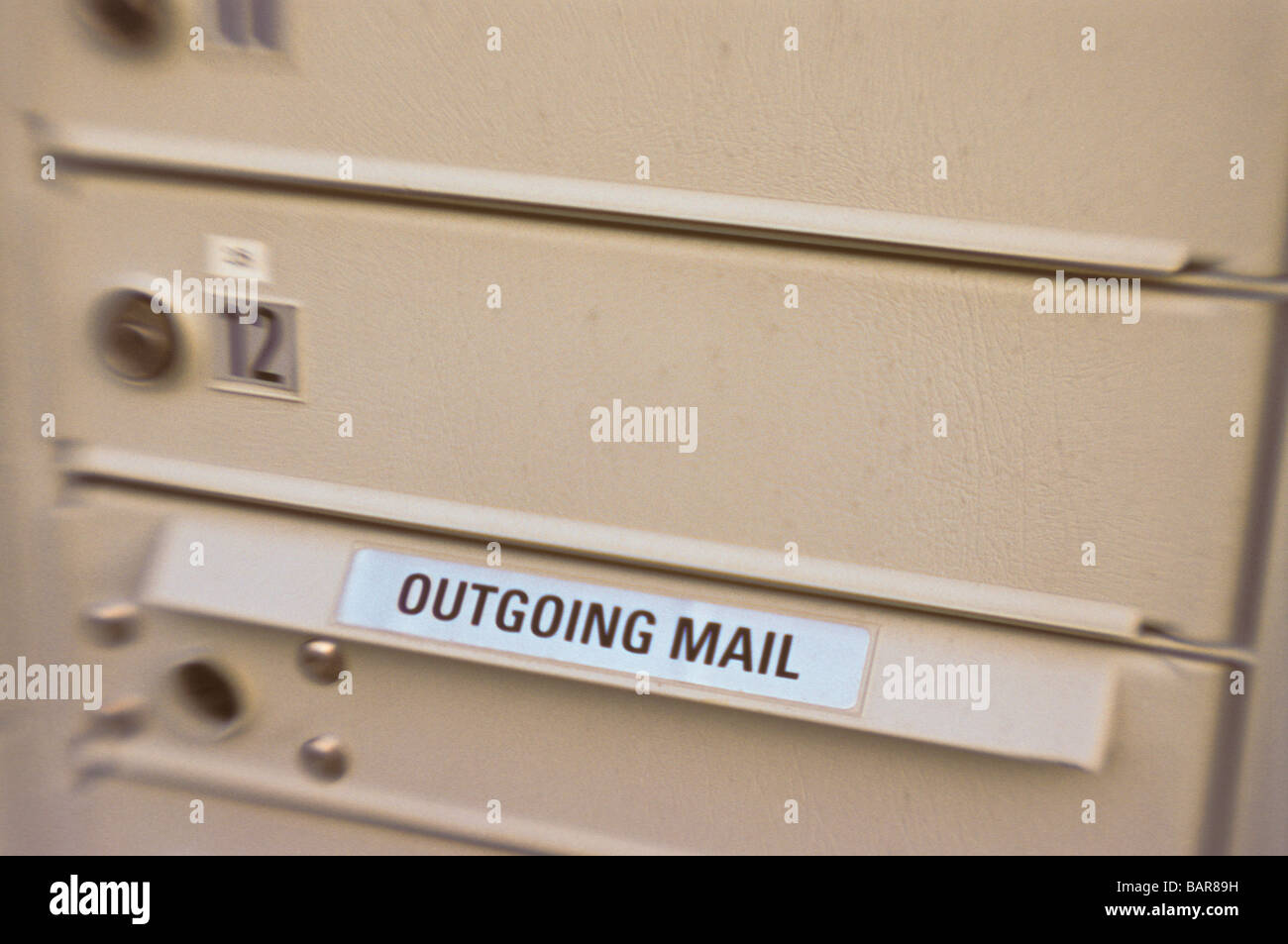 Residential post office boxes Stock Photo Alamy