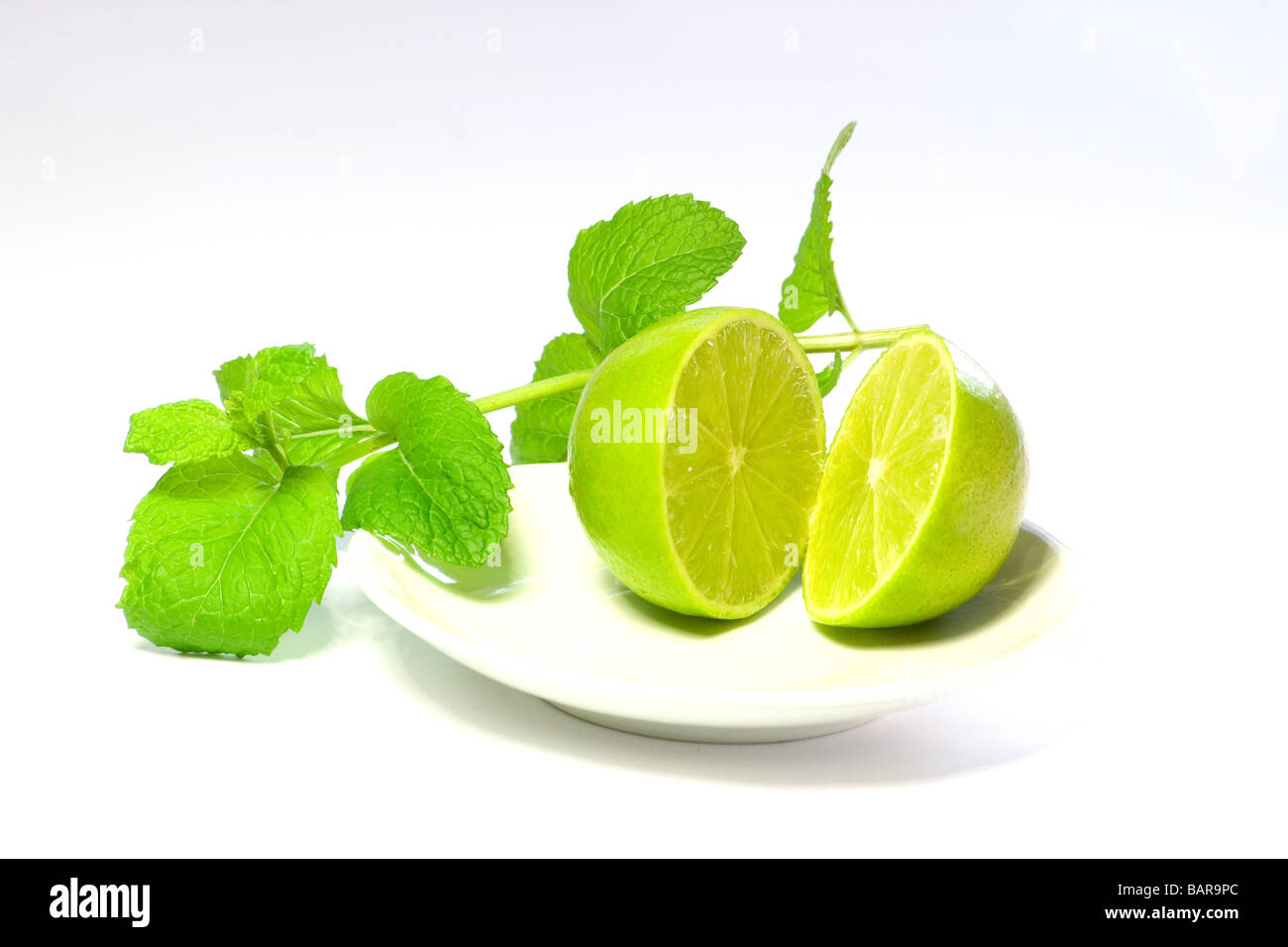 Lime and mint Stock Photo Alamy