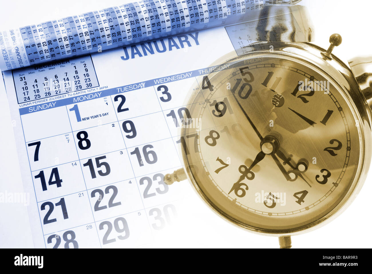 calendar-and-alarm-clock-stock-photo-alamy