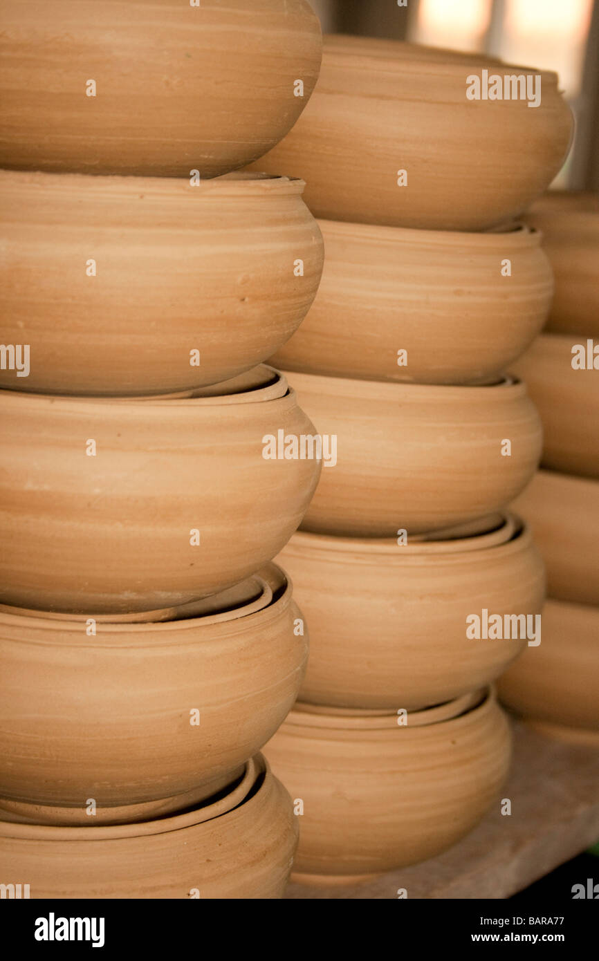 Barbados Pottery Earthworks St Thomas unfired pots Stock Photo Alamy
