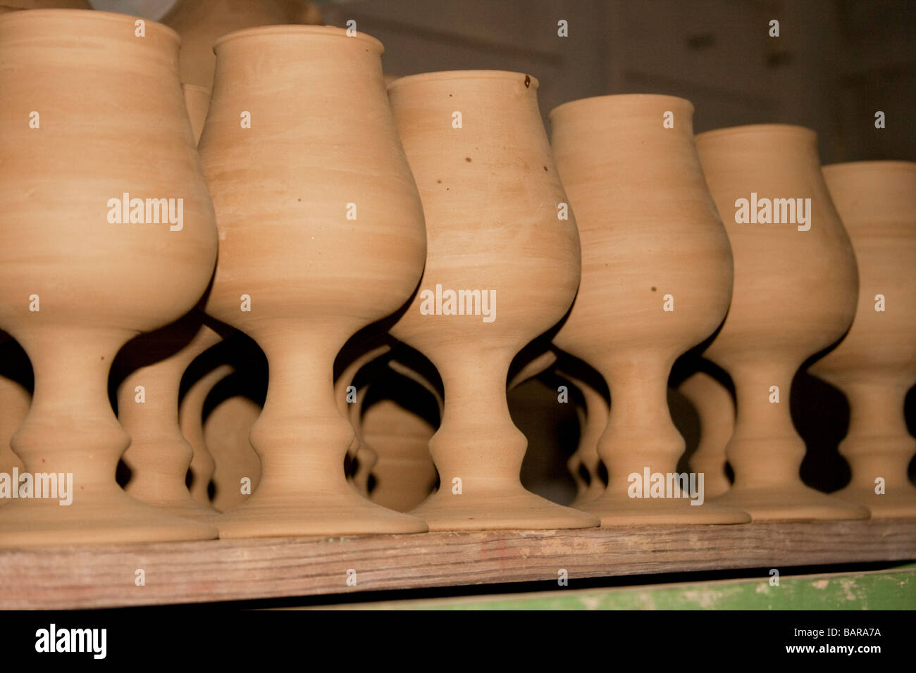 Barbados Pottery Earthworks St Thomas unfired pots Stock Photo Alamy