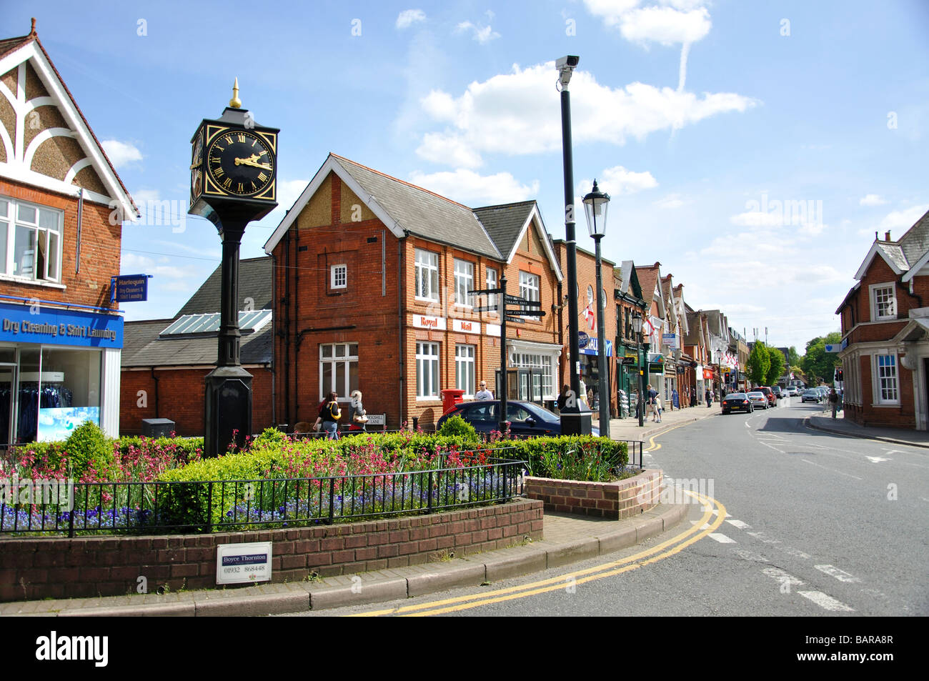 Millennium Clock, High Street, Cobham, Surrey, England, United Kingdom