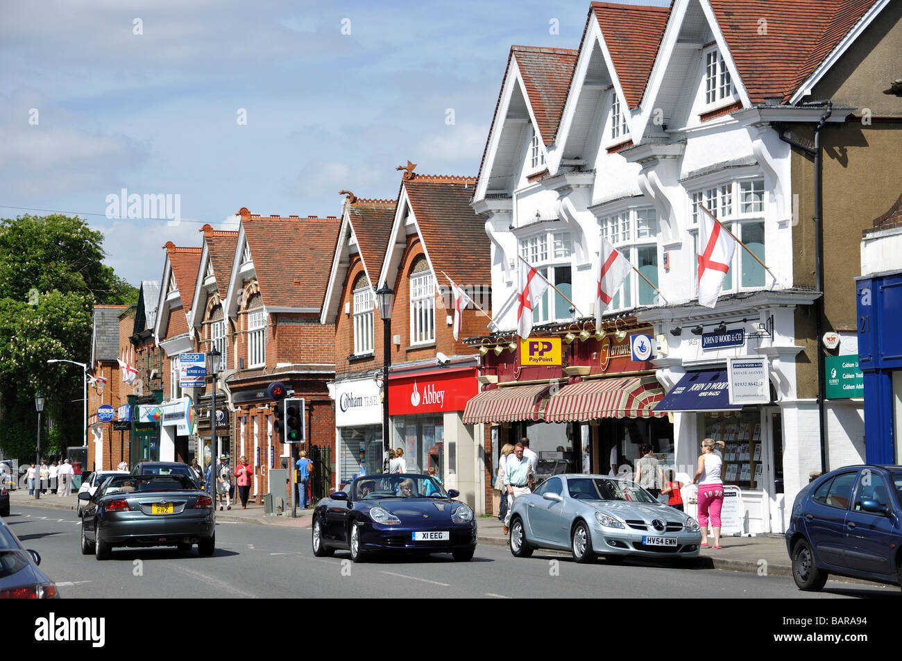 High Street, Cobham, Surrey, England, United Kingdom Stock Photo Alamy