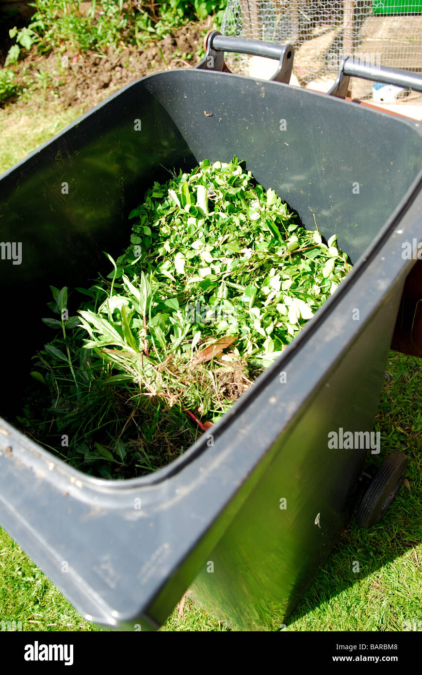 Garden Waste Recycling Bins Stock Photo Alamy