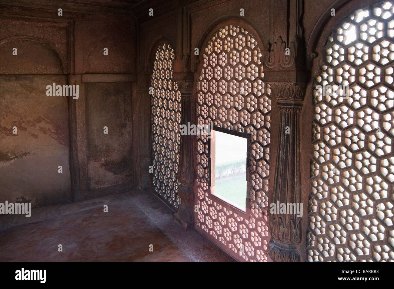 Prayer room of a fort, Agra Fort, Agra, Uttar Pradesh, India Stock Photo