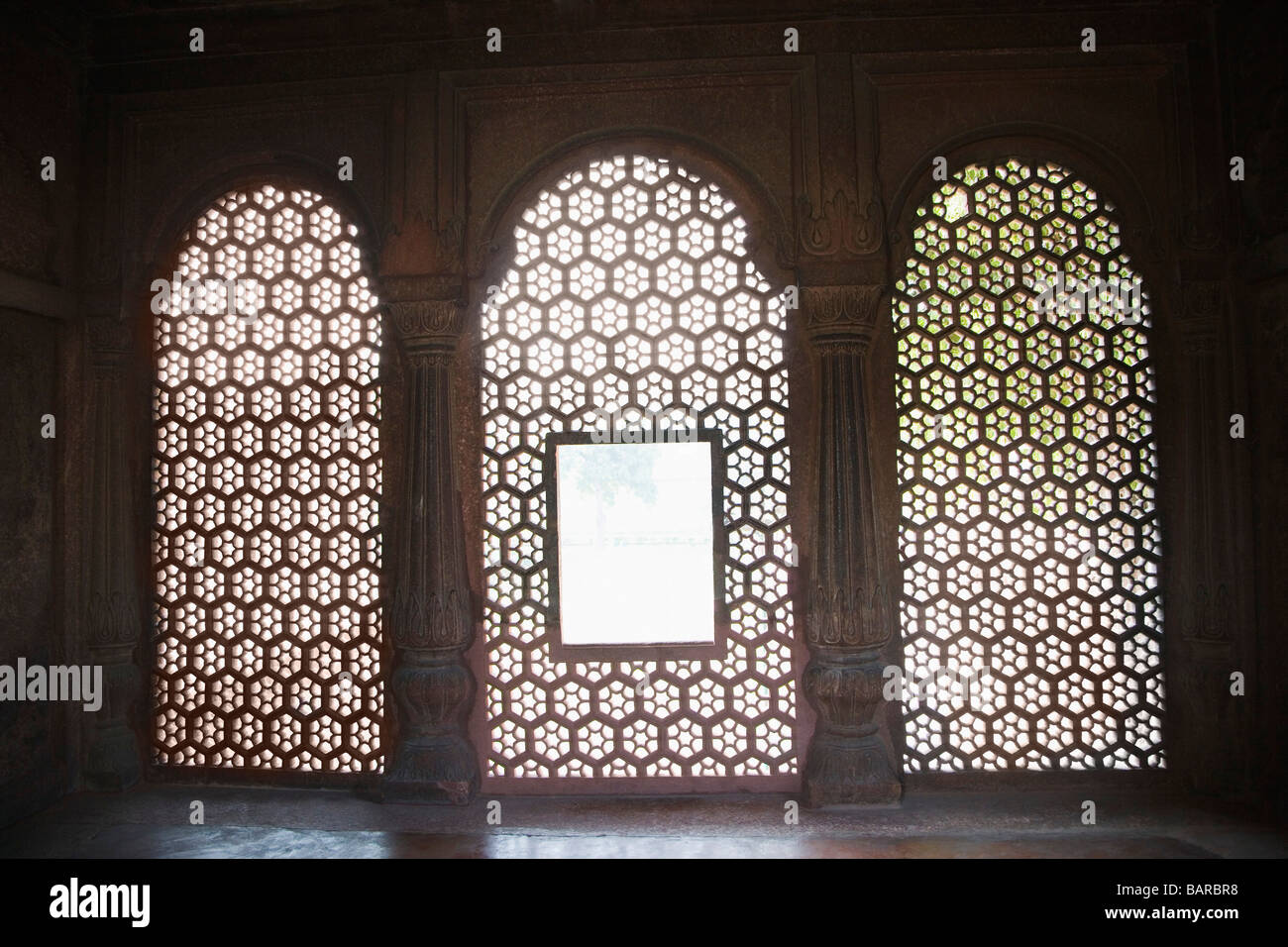 Prayer room of a fort, Agra Fort, Agra, Uttar Pradesh, India Stock Photo