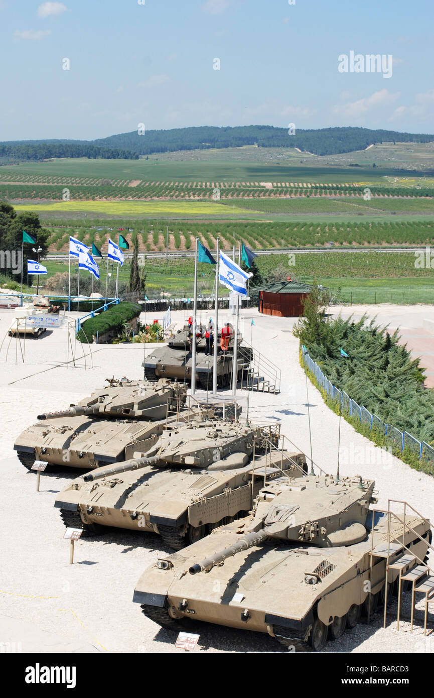 Israel Latron IDF Armoured Corps Museum Merkava Tanks Stock Photo
