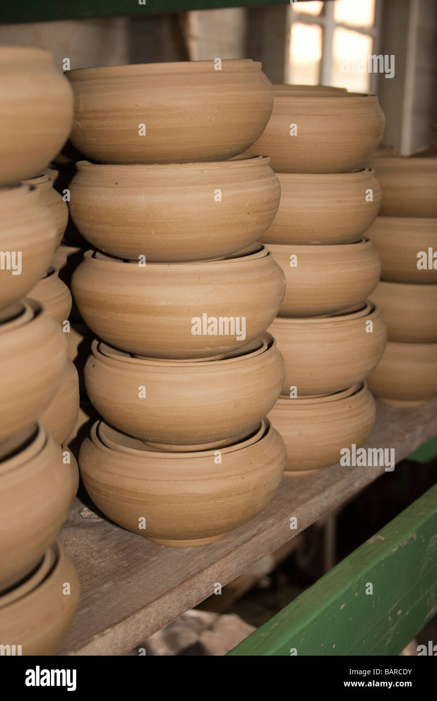 Barbados Pottery Earthworks St Thomas unfired pots Stock Photo Alamy