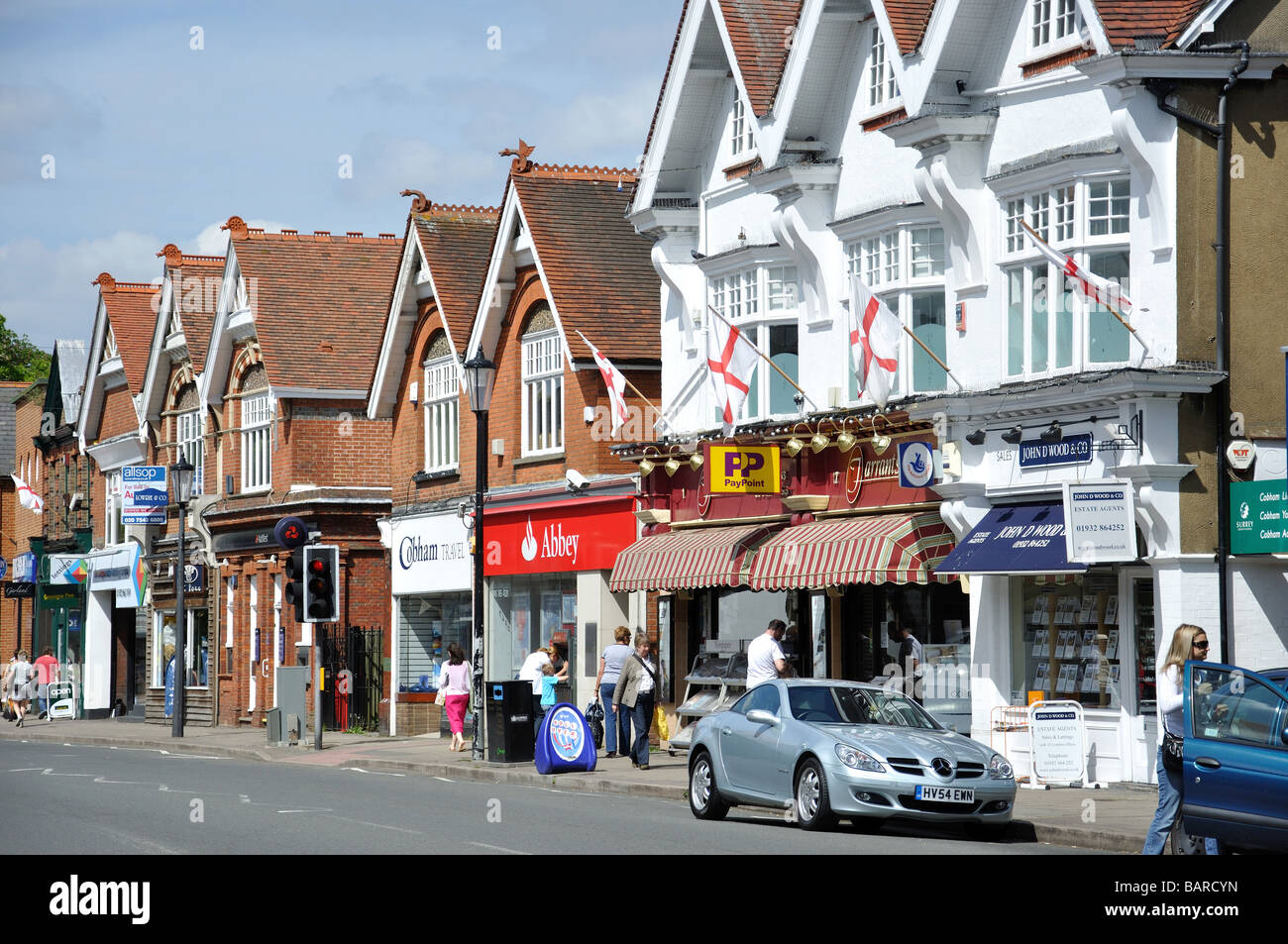 Cobham high street hires stock photography and images Alamy