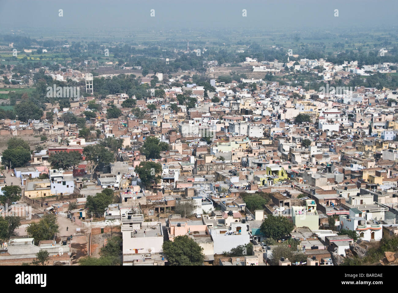 Buildings in a city, Sohna Hills, Sohna, Gurgaon, Haryana, India Stock ...