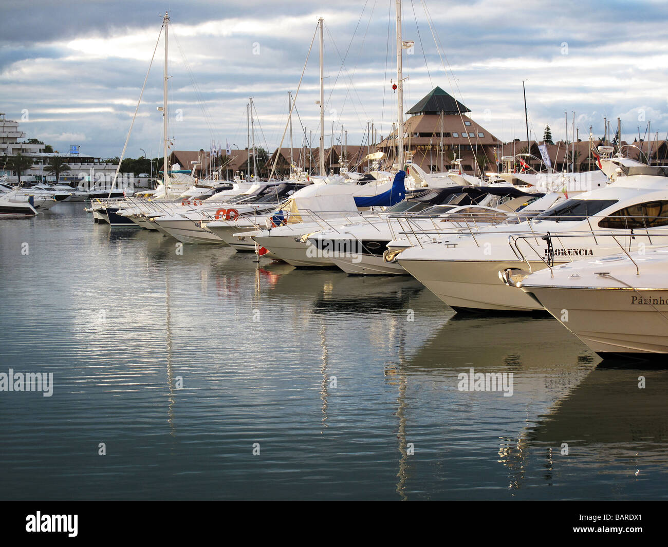 The Marina, Vilamoura, the Algarve Portugal Stock Photo