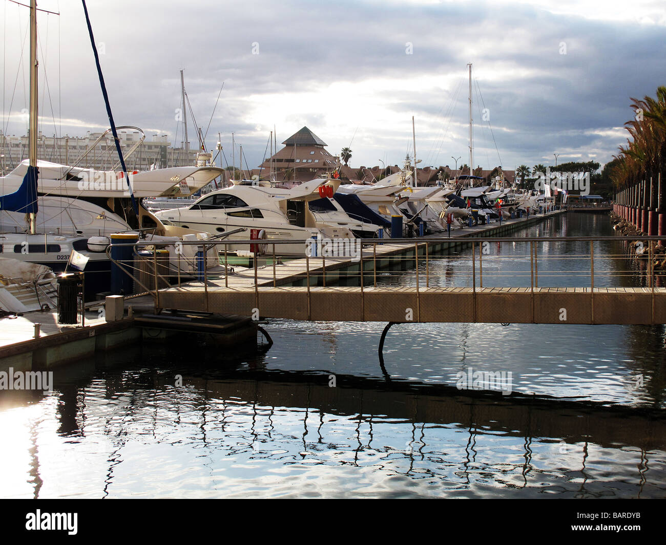 The Marina, Vilamoura, the Algarve Portugal Stock Photo